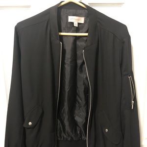 3/$18 NWOT Small Philosophy Black bomber jacket